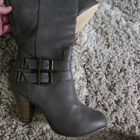 JustFab Anitah Heeled High Boots - Picture 4 of 13